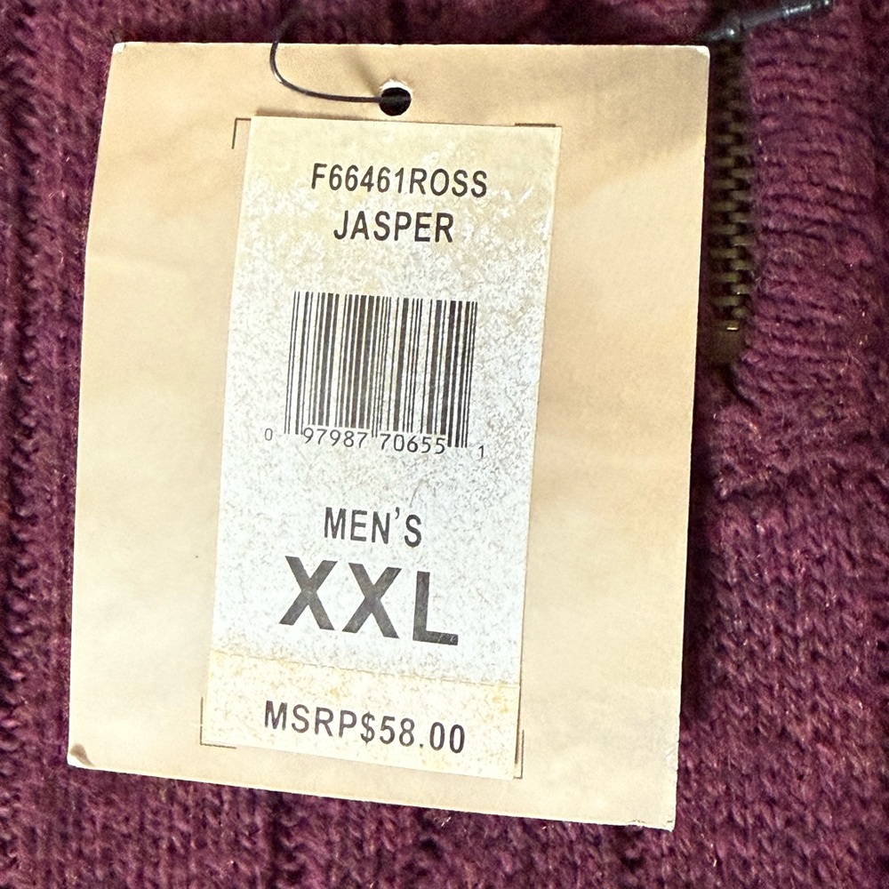 Men's Quarter Zip Knit Sweater - Picture 3 of 4